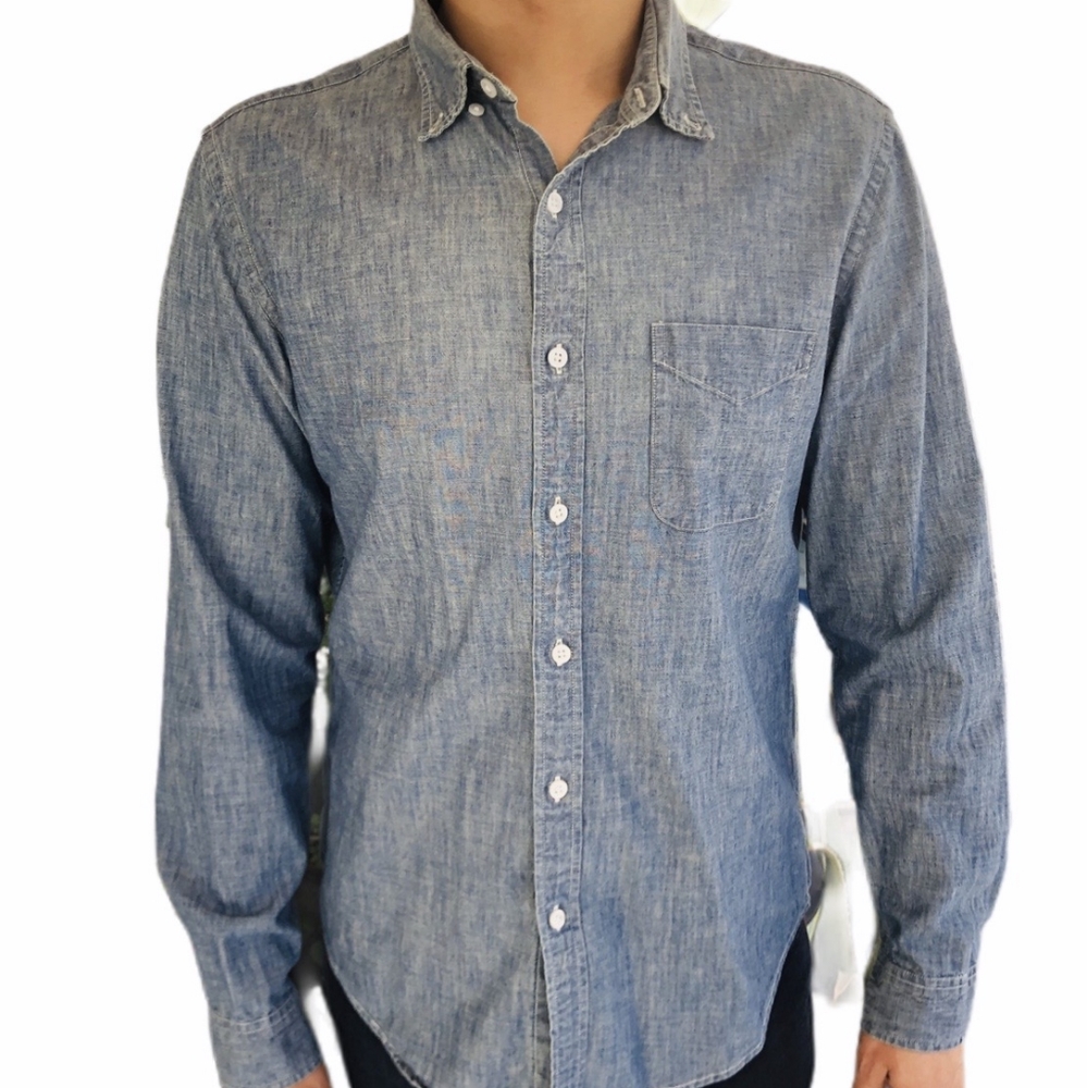 J. Crew Slim Lightweight Denim Shirt In Light Wash